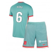 Atletico Madrid Koke #6 Koszulka Wyjazdowa dzieci 2024-25 Krótki Rękaw (+ krótkie spodenki)